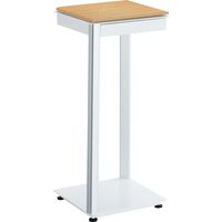 【組立設置込】コクヨ SAシリーズ 電話台 幅350×奥行350×高さ800mm ホワイト/グレインドナチュラル 1台（直送品）