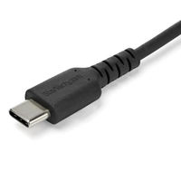Startech.com 2m USB-A-USB-C ケーブル USB 2.0準拠 ブラック RUSB2AC2MB 1個