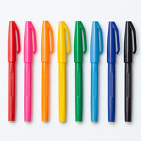 ぺんてる サインペン 8色セット S520-8 5セット(40本:8本入×5)