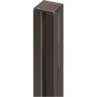 サンテック パーテーション セミオープンパネル コーナーポスト 高さ1503mm用 ブラック PF-JP15B 1個（取寄品）