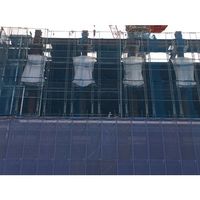 トラスコ中山 TRUSCO 防炎建築養生ネット青1.8Φ 幅5m×10m 目合15 角目ラッセル 仮認 FPCN-50100-B 1枚（直送品）