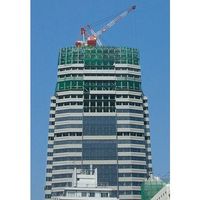 トラスコ中山 TRUSCO 防炎建築養生ネット緑1.8Φ 幅5m×10m 目合15 角目ラッセル 仮認 FPCN-50100-GN 1枚（直送品）