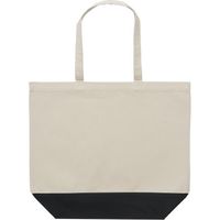 キャブ United Athle（ユナイテッドアスレ） 1460-01 トートバッグ ナチュラル/ブラック L 1包（10枚入）（直送品）