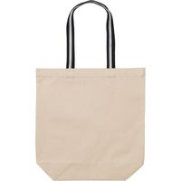 キャブ United Athle（ユナイテッドアスレ） 1460-01 トートバッグ ナチュラル/ブラック＆ホワイトM 1包（10枚入）（直送品）