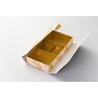 瑞光明 料理・弁当箱 華雅シリーズ貼箱タイプ大 友禅No.3702 金カップ付（4） v1321hmdhy3702ig2jg2 1ケース（100個入）（直送品）