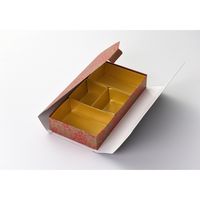 瑞光明 料理・弁当箱 華雅シリーズ 貼箱タイプ 大 O-867 金カップ付（4） v1322hmdho867ig2jg2 1ケース（100個入）（直送品）
