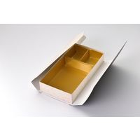 瑞光明 料理・弁当箱 華雅シリーズ 貼箱タイプ 大 O-878 金カップ付（3） v1322hmdho878gg1jg2 1ケース（100個入）（直送品）