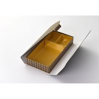 瑞光明 料理・弁当箱 華雅シリーズ 貼箱タイプ 大 O-935 金カップ付（3） v1322hmdho935gg1jg2 1ケース（100個入）（直送品）
