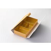 瑞光明 料理・弁当箱 華雅シリーズ 貼箱タイプ 大 O-947 金カップ付（4） v1322hmdho947ig2jg2 1ケース（100個入）（直送品）