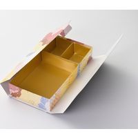 瑞光明 料理・弁当箱 華雅シリーズ 貼箱タイプ 大 S-6014 金カップ付（3） v1322hmdhs6014gg1jg2 1ケース（100個入）（直送品）