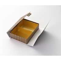瑞光明 料理・弁当箱 華雅シリーズ 貼箱タイプ 小 O-935 金カップ付（2） v1322hmsho935ig2 1ケース（100個入）（直送品）