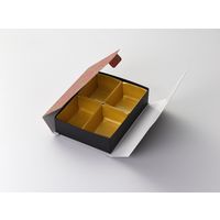 瑞光明 料理・弁当箱 華雅シリーズ 組立タイプ 小 O-867 金カップ付（4） v1322hmsto867jg4 1ケース（100個入）（直送品）