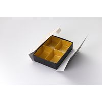 瑞光明 料理・弁当箱 華雅シリーズ 組立タイプ 小 O-878 金カップ付（4） v1322hmsto878jg4 1ケース（100個入）（直送品）