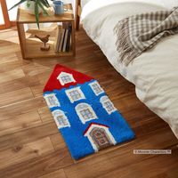 スミノエ ムーミンハウス マット 40×85cm ブルー 4549781238463 1枚