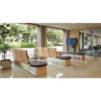 【組立設置込】コクヨ パドレ ロビーベンチ 3人掛け アームチェアー 右アール ローバック カラー：Dブラウン 背・肘カラー：ウェンジブラウン 1脚（直送品）