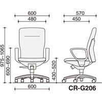 【組立設置込】コクヨ レグノ2 ミドルマネージメントタイプ サークル肘付き ダルグレー ゴム単輪キャスター 1脚（直送品）
