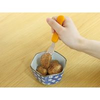 ゴムQ Qフォーク オレンジ 介護 食器 フォーク GQ00003 1個（直送品）