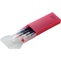 リヒトラブ AQUA DROPs ペンケースタテ型 乳白 A5022-1 1セット(1個×5)