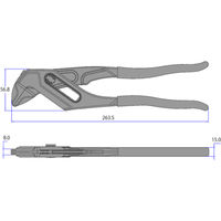 フジ矢 パワーモンキープライヤー(黒金) FLM45BG 1丁