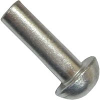 松冨 アルミ丸頭カシメ鋲 4×13mm 4F059 1セット（直送品）