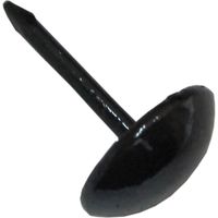 松冨 黒塗太鼓鋲 13mm 4F082 1袋（直送品）