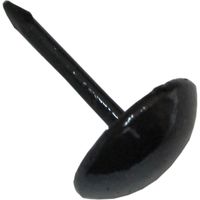 松冨 黒塗太鼓鋲 10mm 4F081 1袋（直送品）