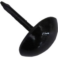 松冨 黒塗太鼓鋲 19mm 4F084 1袋（直送品）