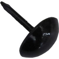 松冨 黒塗太鼓鋲 16mm 4F083 1袋