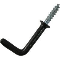 松冨 カラー洋折釘 黒 コーティング 6F202 1セット（直送品）