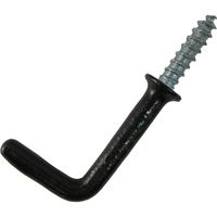 松冨 カラー洋折釘 黒 コーティング 6F211 1セット（直送品）