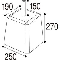 アルファ コンクリートポールスタンド（L） KA8-0063（直送品）