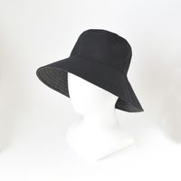 ヤマショウ 婦人リバーシブルハット水玉 ブラック YCH-034BK 1箱 (6個入)（直送品）