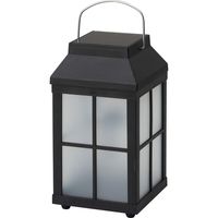 タカショー ゆらぎソーラー フレイムランタン ウェスタ ブラック LGS-107（直送品）