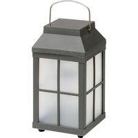 タカショー ゆらぎソーラー フレイムランタン ウェスタ グレー LGS-108（直送品）