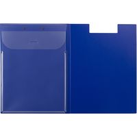 ナカバヤシ ワイドクリップボード カバータイプ A4E型 ブルー QB-CWA4E-BL 1個