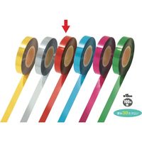 ササガワ メッキテープ 赤 15mm幅×100m 40-4336 1個袋入