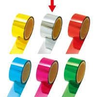 ササガワ メッキテープ 銀 50mm幅×40m 40-4494 1個袋入