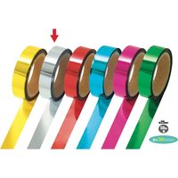 ササガワ メッキテープ 銀 25mm幅×50m 40-4484 1個袋入
