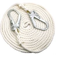 まつうら工業 両端大口径フック付 クレモナS荷揚げ用ロープ 16mmΦ×10m KMS16-10-2HOOK 1本