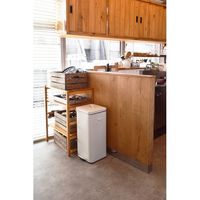 b.c.l Galva ダストボックス スクエア 30L マットホワイト 8796 1個