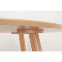 【軒先渡し】東馬 エスカ ラウンドテーブル 幅1000×奥行1000×高さ700mm ナチュラル 54671540 1台（直送品）