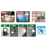 ELPA（朝日電器）　ソーラー充電もできるLEDライト DOPーKJ02