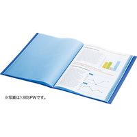 キングジム シンプリーズ クリアーファイル 80P A4タテ 黒 136-4SPクロ 1冊（直送品）