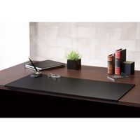 キングジム レザフェス デスクマット 600×450 黒 1966LFクロ 1枚