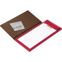キングジム レザフェス 伝票挟み（カバー付）A5変形ヨコ 茶 1952LFチヤ 1冊（直送品）