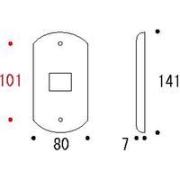 ゴーリキアイランド スイッチプレート PB 01 PVD B 790081 1個（直送品）