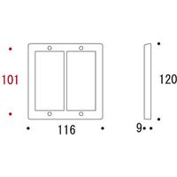 ゴーリキアイランド スイッチプレート PC 02 PVD 790202 1個（直送品）