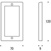 ゴーリキアイランド スイッチプレート PC PVD 790201 1個（直送品）