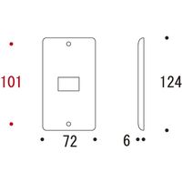 ゴーリキアイランド スイッチプレート PM 01 HCL 790301 1個（直送品）