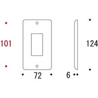 ゴーリキアイランド スイッチプレート PM 03 HCL 790303 1個（直送品）